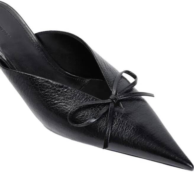 Balenciaga Slippers Knife Bow Arena L40 Mules in zwart