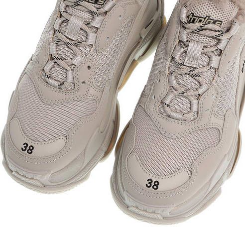 Balenciaga Sneakers Triple S Sneakers Fake Fur in beige