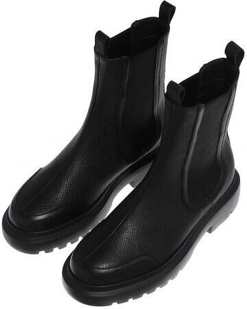 Saint Laurent Loafers Black Patent Calf Leather Loafer in zwart