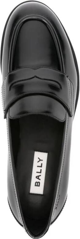 Bally Loafers Flat shoes Black in zwart