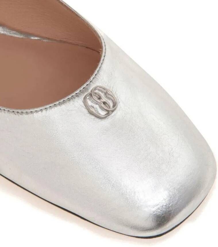 Bally Loafers Flat shoes Silver in zilver