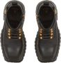 Balmain Boots Ridged Leather Ankle Boots in zwart - Thumbnail 4