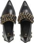 Balmain Loafers Coin Chain Loafers Leather in zwart - Thumbnail 2