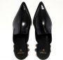 Balmain Slippers Mule Coin Glossy Leather in zwart - Thumbnail 2