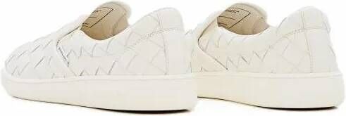 Bottega Veneta Low-Top Sneakers Slip-On Leather Sneakers in wit