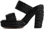 Bottega Veneta Sandalen Black Raffia Sandals in zwart - Thumbnail 2