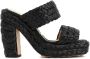 Bottega Veneta Sandalen Black Raffia Sandals in zwart - Thumbnail 3