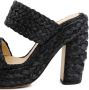 Bottega Veneta Sandalen Black Raffia Sandals in zwart - Thumbnail 4