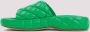 Bottega Veneta Sandalen Parakeet Padded Leather Sandals in groen - Thumbnail 3