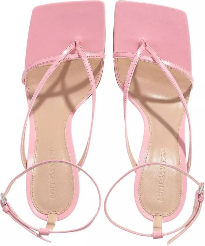 Bottega Veneta Sandalen Toe-Post Sandals Leather in poeder roze