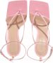 Bottega Veneta Sandalen Toe-Post Sandals Leather in poeder roze - Thumbnail 2