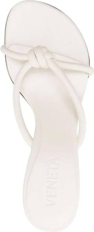 Bottega Veneta Sandalen White Leather Sandals in wit