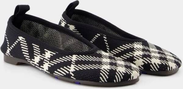 Burberry Knit Baby 05 Ballerinas Nylon Black in zwart