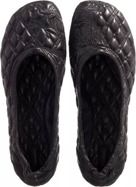 Burberry Loafers Leather Sadler Ballerinas in zwart