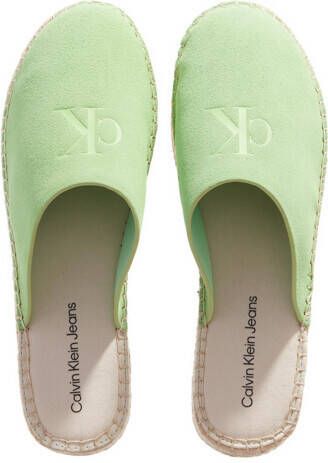 Calvin Klein Espadrilles Flatform Rope Mule Su Con in groen