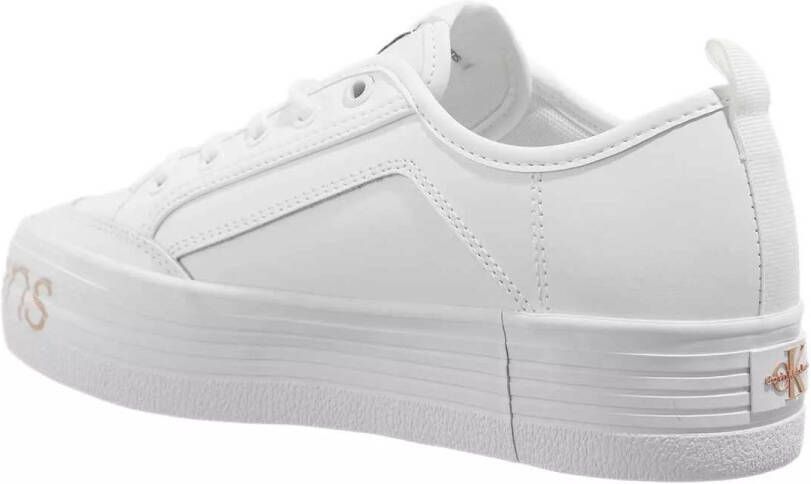 Calvin Klein Sneakers Vulc Flat Low Wrap Around Logo in wit