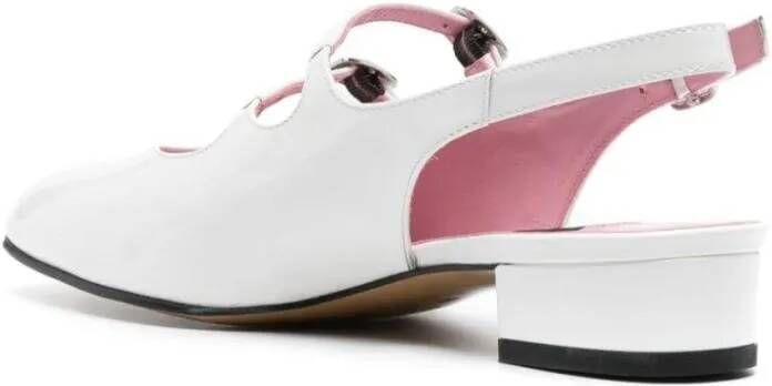 Carel Paris Hoge hakken Peche Ballet Flat in wit