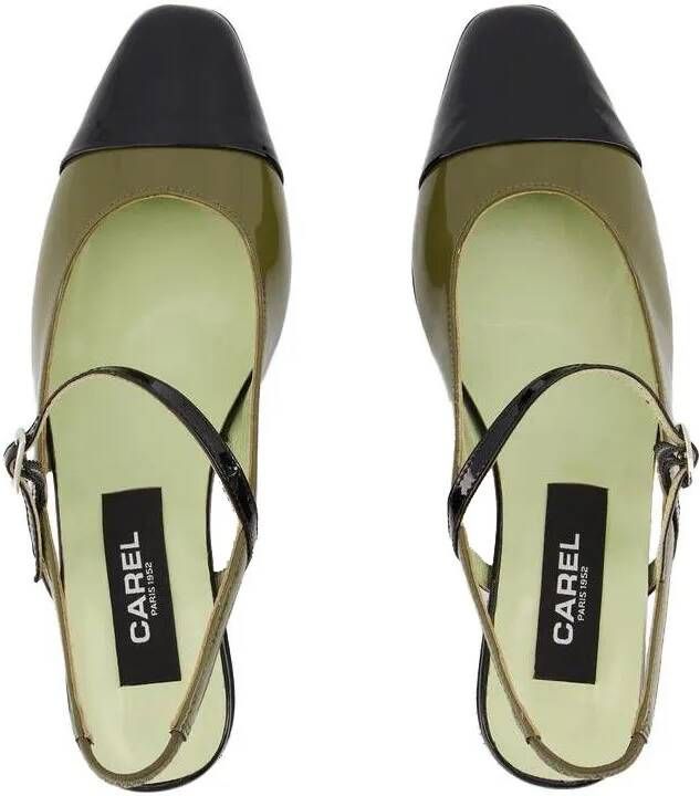 Carel Paris Sandalen Oceano 24 Sandals Leather Khaki in groen