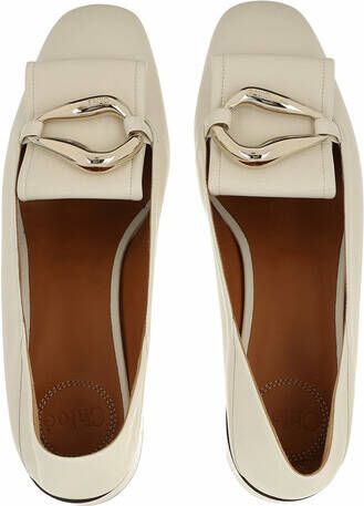 Chloé Loafers Flat Loafers Leather in crème