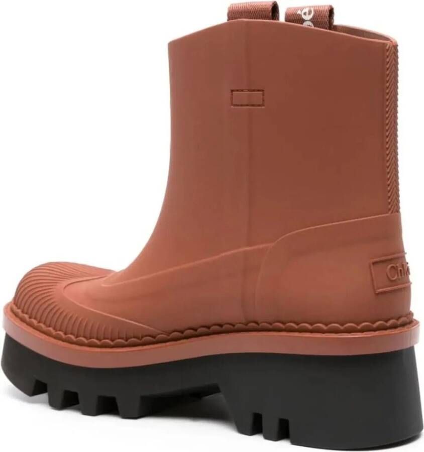 Chloé Low-Top Sneakers Raina Chestnut Rain Boots in bruin