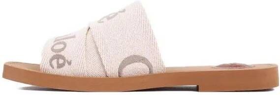 Chloé Sandalen Blushy Beige Woody Flat Mules in beige