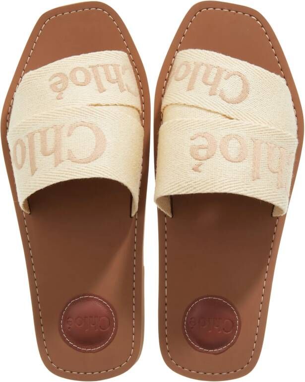 Chloé Sandalen Woody in beige