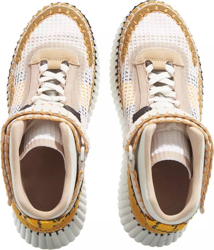 Chloé Sneakers Nama Wedge Heel Sneakers in geel