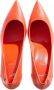 Christian Louboutin Pumps & high heels Sporty Kate 85 Bianco Nappa Leather in oranje - Thumbnail 4