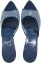 Christian Louboutin Slippers & Mules Apostropha Mule Mesh Strass in blauw - Thumbnail 3