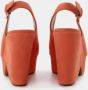 Clergerie Sandalen Dylan9 Sandals Orange Leather in oranje - Thumbnail 4