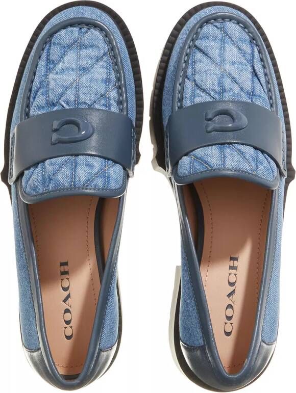 Coach Loafers & ballerina schoenen Leah Loafer Quilted in blauw