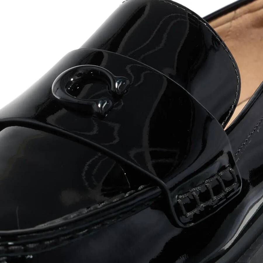 Coach Loafers Leah Patent Leather Loafer in zwart