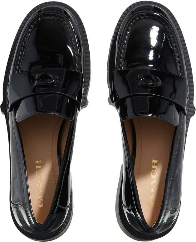 Coach Loafers Leah Patent Leather Loafer in zwart