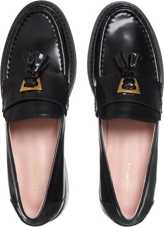 Coccinelle Loafers beat Shiny in zwart