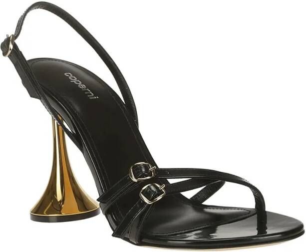 Coperni Sandalen Orchestra Sandals With Gold Detail in zwart