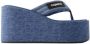 Coperni Sandalen Wedge Sandals Canvas Washed Blue in blauw - Thumbnail 6