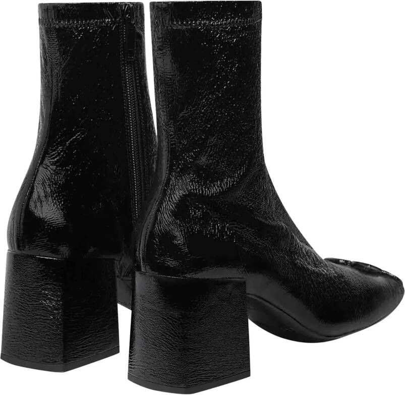 Courrèges Boots & laarzen Courreges Black fabric ankle boots in zwart