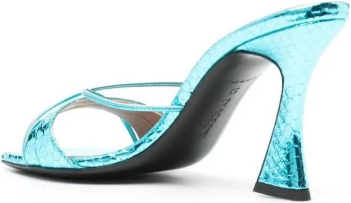 D'ACCORI Sandalen Lust Mule High Heels in blauw