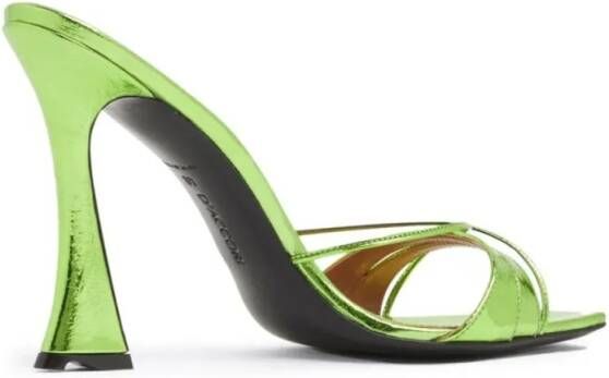 D'ACCORI Sandalen Lust Mule High Heels in groen