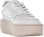 D.a.t.e. Witte leren sneakers met geperforeerde details White Dames - Thumbnail 9