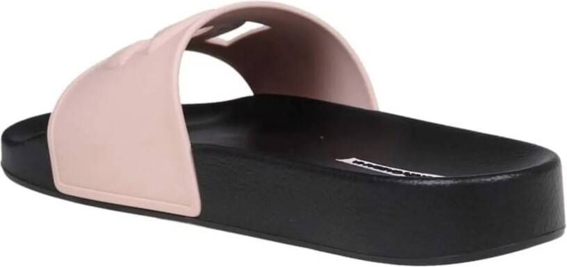 Dolce&Gabbana Sandalen Flat Pink in poeder roze