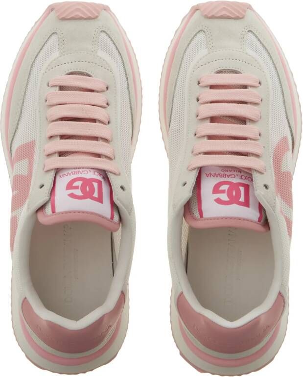 Dolce&Gabbana Sneakers Low Air Fastening Dg Logo On The Side in poeder roze