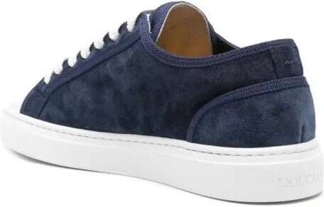 Doucal's Lage-top sneaker Suede Lace-Up Sneakers in blauw