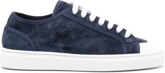 Doucal's Lage-top sneaker Suede Lace-Up Sneakers in blauw