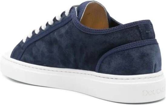 Doucal's Lage-top sneaker Suede Lace-Up Sneakers in blauw