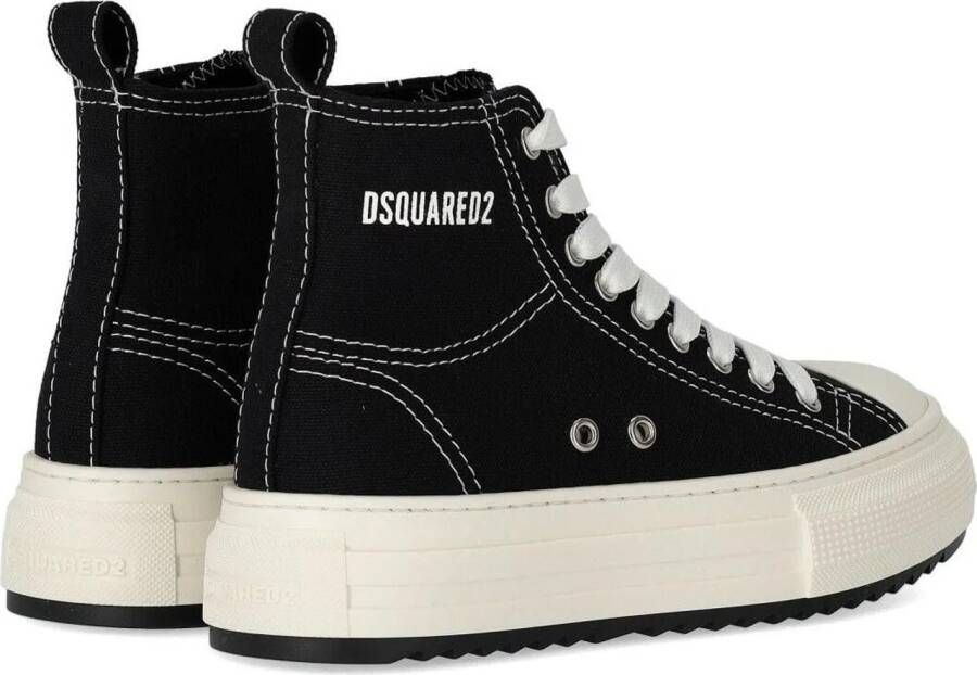 Dsquared2 Low-Top Sneakers Berlin Black Sneaker With Logo Black in zwart