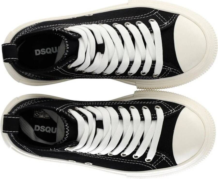 Dsquared2 Low-Top Sneakers Berlin Black Sneaker With Logo Black in zwart