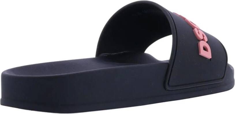 Dsquared2 Sandalen Slides in zwart