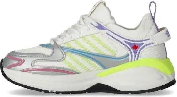 Dsquared2 Sneakers Dash White Multicolor Sneaker in wit