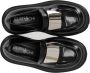 Elena Iachi Zwarte Geborsteld Leren Loafer met Zilveren Inzet Black Dames - Thumbnail 7